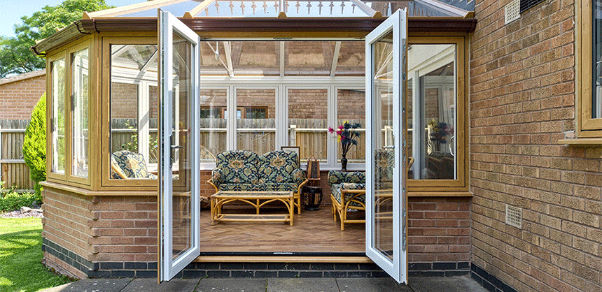 UPVC French Doors for a Conservatory